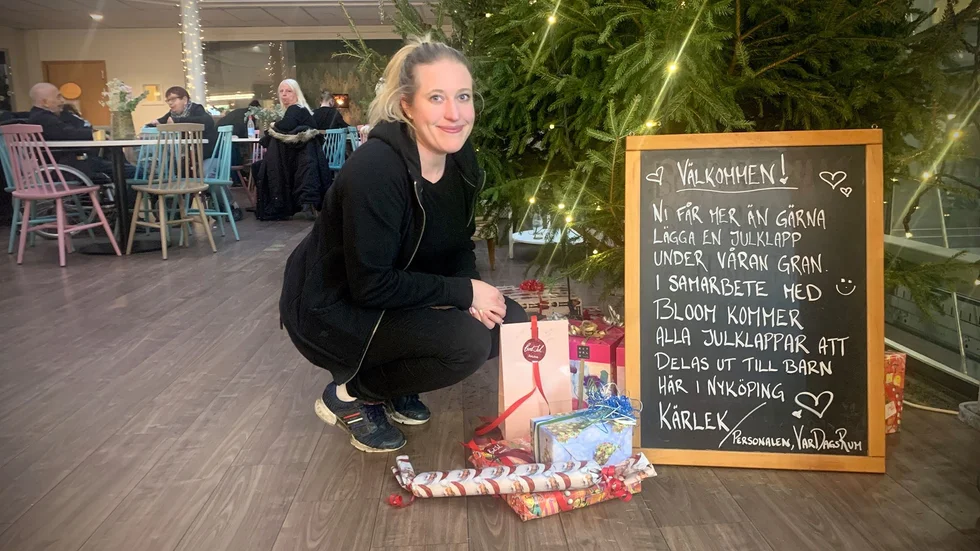 Malin Gotenmalm, platschef på Vardagsrum hoppas Nyköpingsborna kommer skänk minst lika många hundra paket som förra året. 