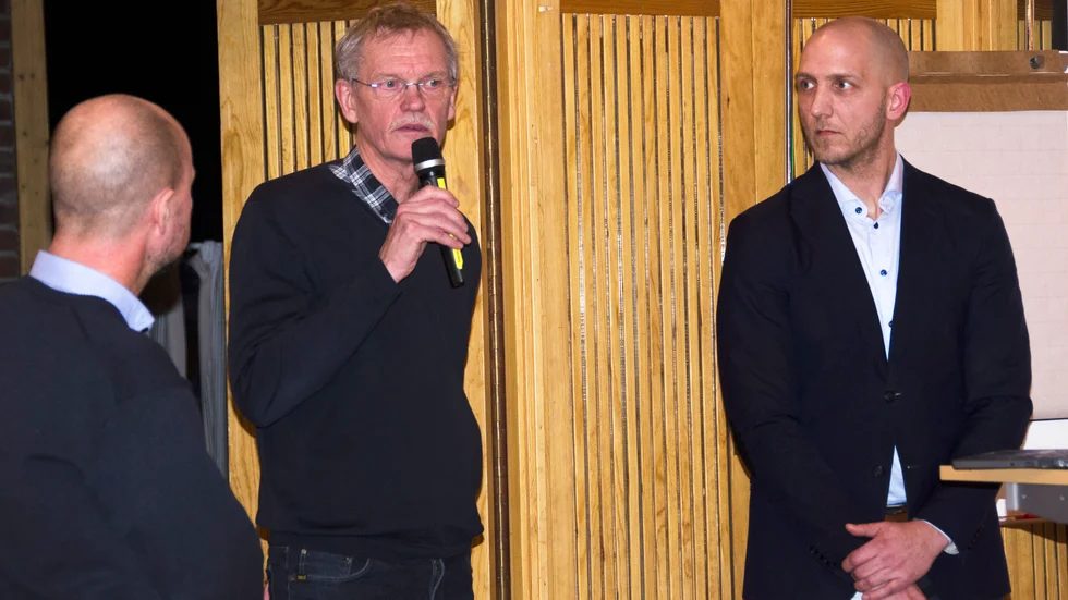 Från Trafikverket, från vänster Torbjörn Lennerö och Staffan Ökvist.