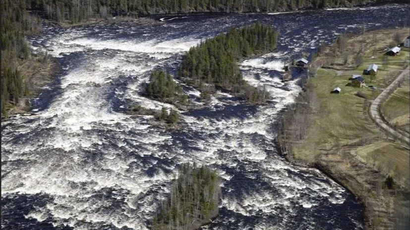 Torneälven vid Kengis, nära Pajala.