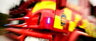 Kraftig brand på industri               