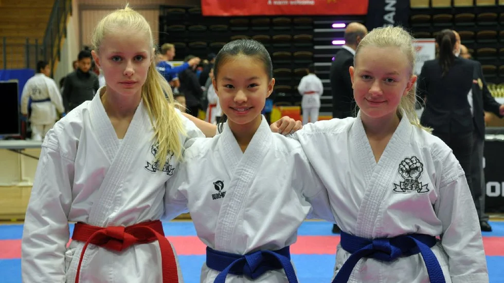 Emma Belking, Aime Liu och Ella Gemmel tävlade alla i Karlstad den gångna helgen.