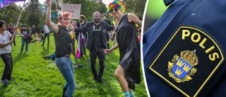 Lugnt för polisen under Prideparaden