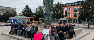 Enköpingsbor för klimatet på Stora torget