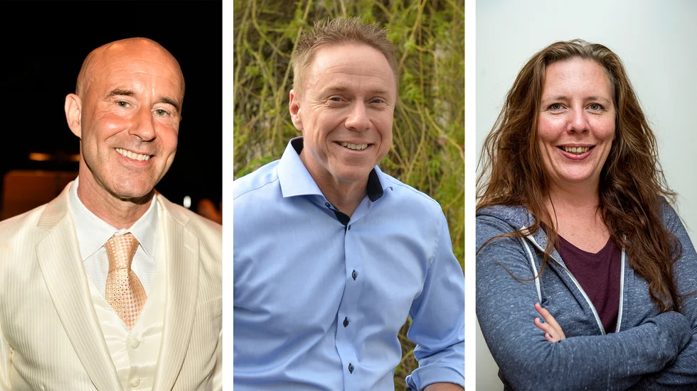 Mark Levengood, Michael Vuorinen och Martina Montelius är tre av sex talare på kvällskonferensen i Stockholm den 12 december.