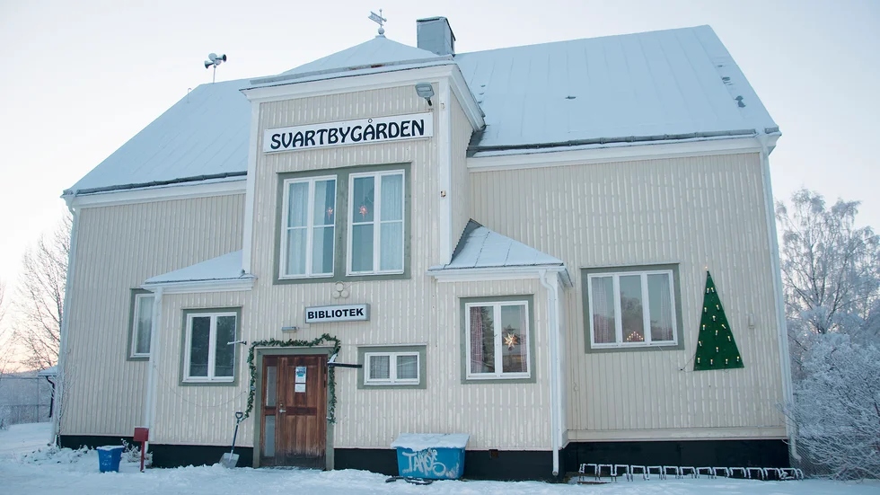 Svartbygården har under flera års tid varit en biblioteksfilial sedan byaskolan lades ned. 