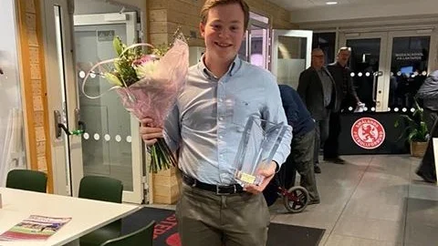 Alexander Lagerström är en domartalang i fotboll som har prisats. 