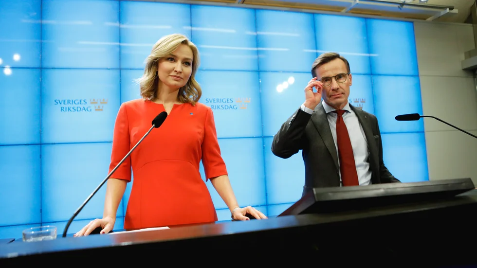 Ebba Busch Thor och Ulf Kristersson verkar i ett helt annat politiskt landskap än som råder på Gotland.