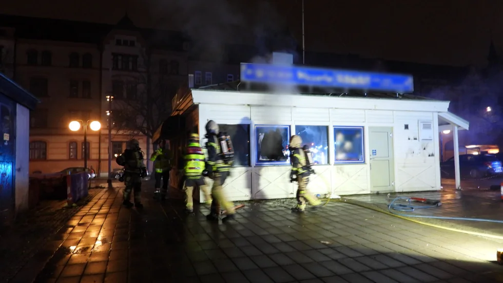 Räddningstjänsten larmades under natten mot lördagen.