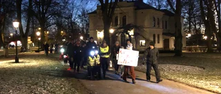 Ljuståg och manifestation hölls för klimatet
