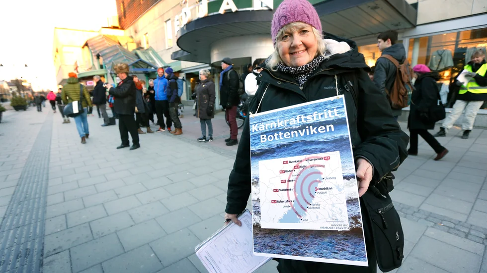 Kärnkraftsmotståndaren Lena Lagerstam skriver nu om de fruktansvärda konsekvenser ett kärnkraftverk skulle få i Bottenviken.(Arkivbild)