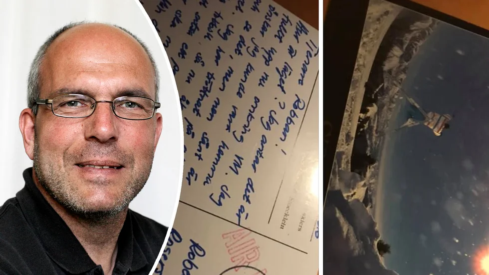 Robert Zetterquist är fascinerad över att vykortet till slut kom fram - efter 26 år.