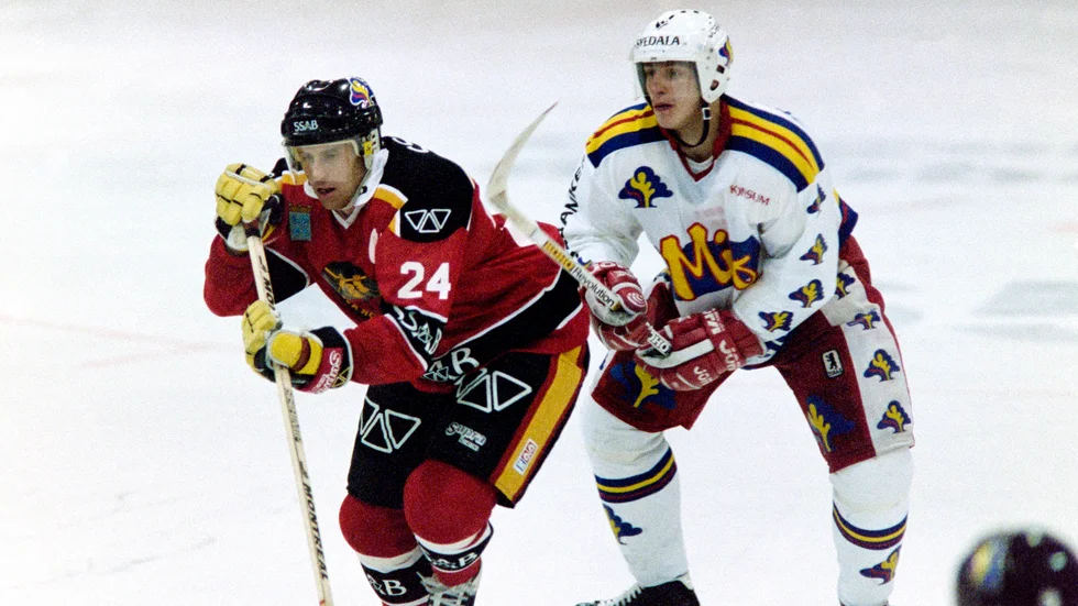 Lars Edström under en match mot Malmö 1992.