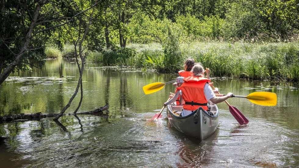 Naturupplevelser i Sörmland. En av de bilder av Flen som kommunen alltid har förmedlat till omvärlden.
