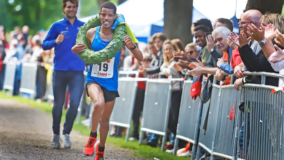 Eskilstuna Friidrotts stjärna Adhanom Abraha vann Å-loppet 2019.