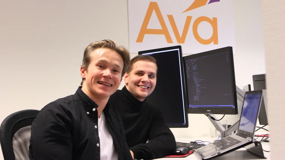 Fred Isaksson står för affärssidan medan Andreas Samuelsson fokuserar på den tekniska utvecklingen av mobilappen.