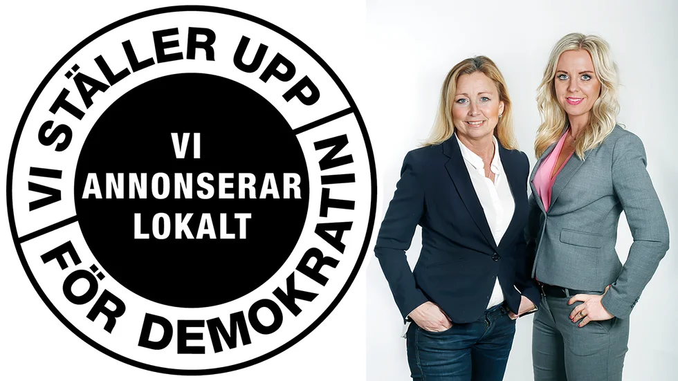 Eva Burman, chefredaktör och ansvarig utgivare, och Jenny Hoflund Bergvall, VD på Sörmlands Media.