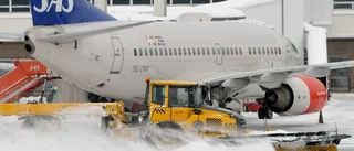 Snö på Arlanda - avgångar från ön försenade