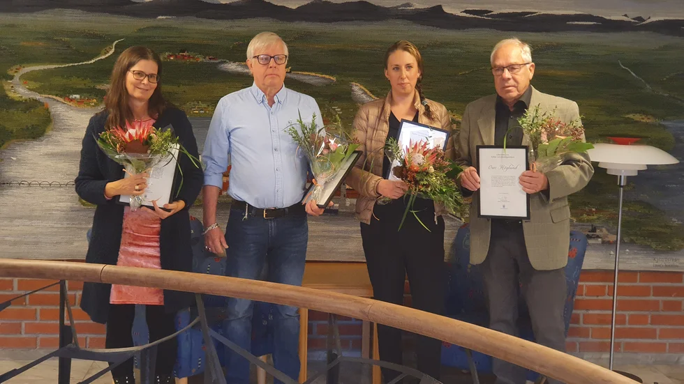 Ingela Hörnell (mor till Anna Hörnell), Stefan Hägglund, Frida Granström och Owe Höglund.