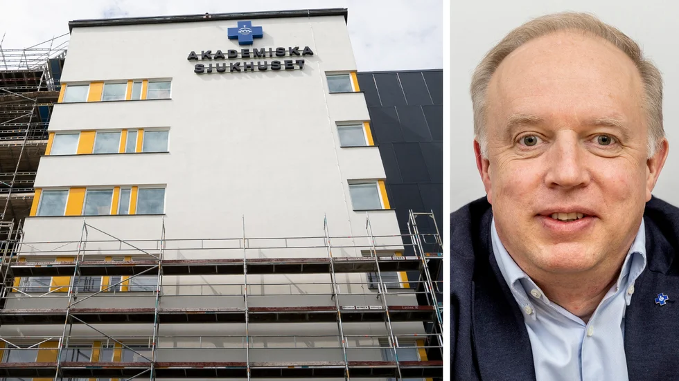 Mikael Köhler, tillförordnad hälso- och sjukvårdsdirektör i Region Uppsala, säger att anhöriga inte längre får besöka patienter på bland annat Akademiska sjukhuset.