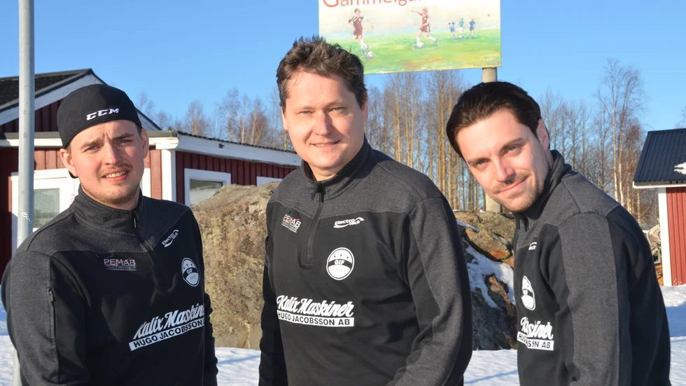 Robin Sandström, Tommy Öberg och Adam Holmberg ser fram emot den planerade resan till New York.