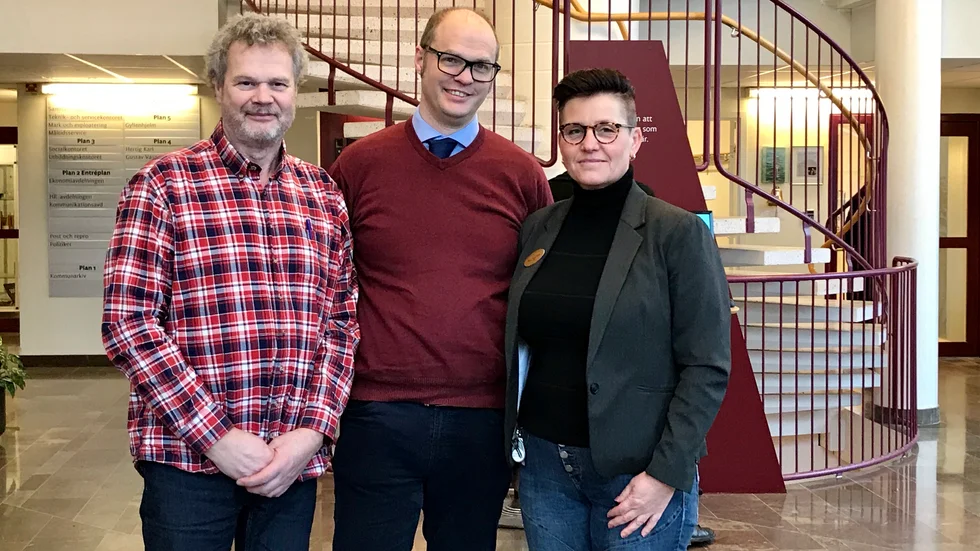 Anders Svensson, Daniel Moberg och Malin Tiger Nyrén var alla med vid flytten till campus år 2007. De minns processen som mödosam, men ser fram emot en ny flytt till ett mer centralt läge och ändamålsenliga lokaler.