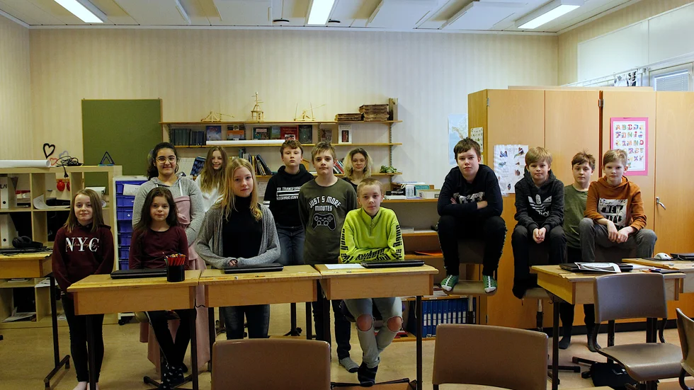 Fem-sexan i Vidselsskolan är överens. De vill inte börja på Älvåkraskolan utan de vill vara kvar i Vidsel.