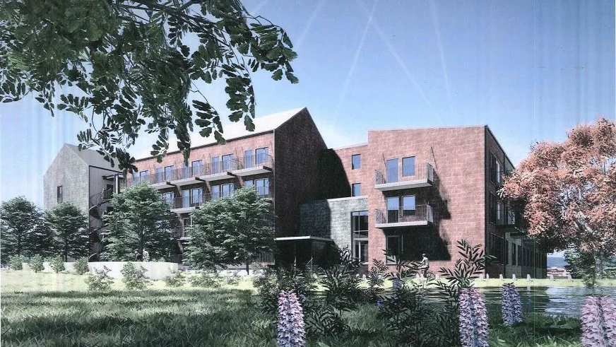 Så här ser bostadshusen som Bolite Bostäder ska bygga på Kronandalens andra etapp ut efter den senaste revideringen. 159 hyreslägenheter ska rymmas.