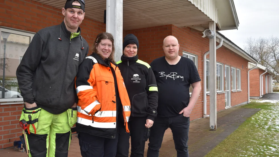 Martin Adolfsson, Veronica Rosdahl, Åsa Gustafsson och Fredrik Eklund är några som ingår i servicegruppen och fixartjänst.