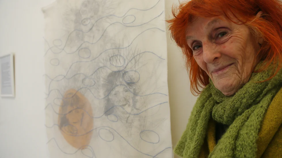 Birgitta Lindahl med "Minnas". 