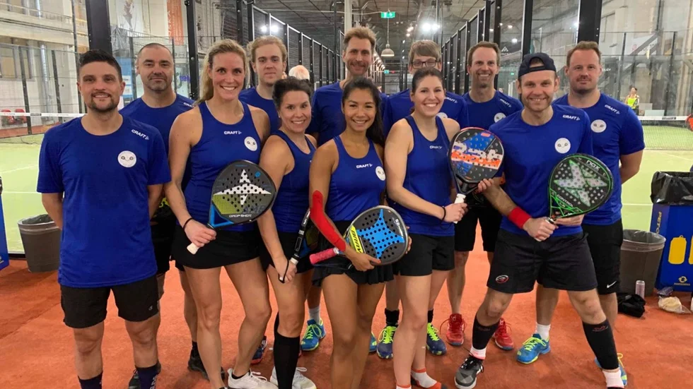 Spelarna som försvarde Västerviks färger i Stadskampen i padel.