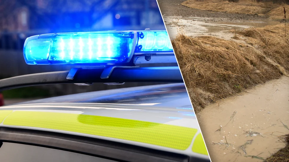 Polisen fick rycka ut efter larm om dikeskörning.