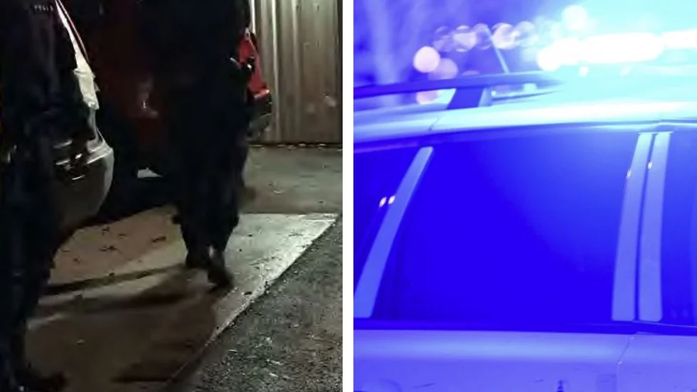 Polis kallades till platsen och grep den 35-årige mannen. 