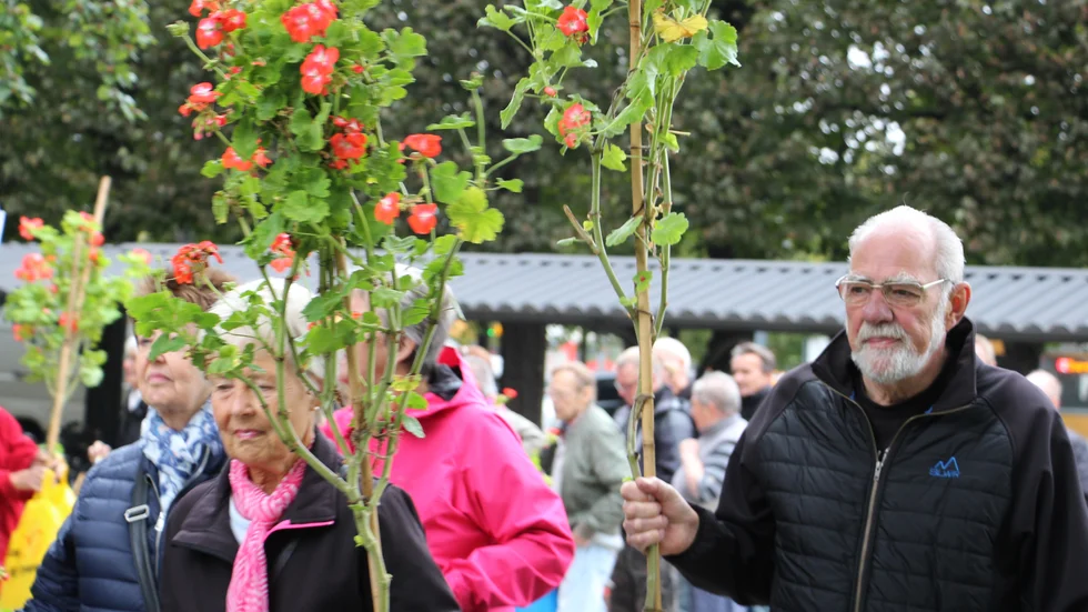 200 stampelargoner delades ut i Carl Johans park på fredagseftermiddagen. 