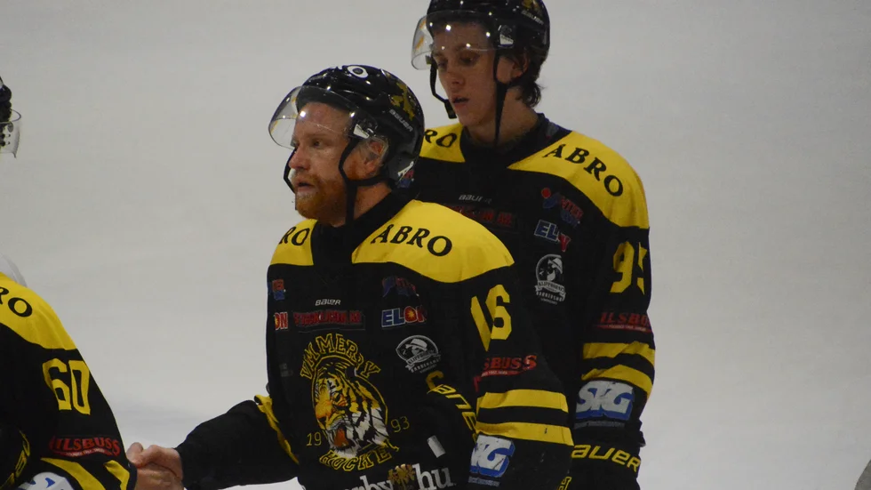 Vimmerbys lagkapten Jakob Karlsson var besviken efter förlusten. 