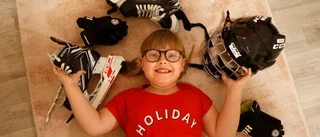 Hilma har en svår sjukdom och älskar hockey