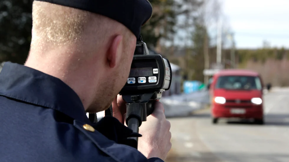 Förra veckan jobbade polisen med trafiksäkerhet genom att kontrollera hastigheter. (Arkivbild)