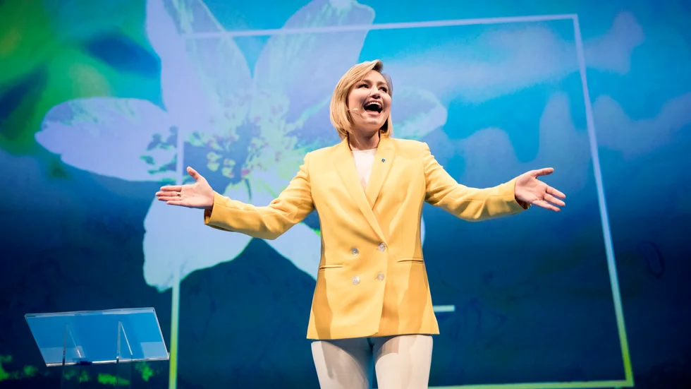 På KD:s kommundagar 2019 ljöd Loreens ”Euphoria” ur högtalarna när partiledaren Ebba Busch äntrade scenen.