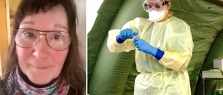 Maria applåderar vårdinsatsen varje kväll