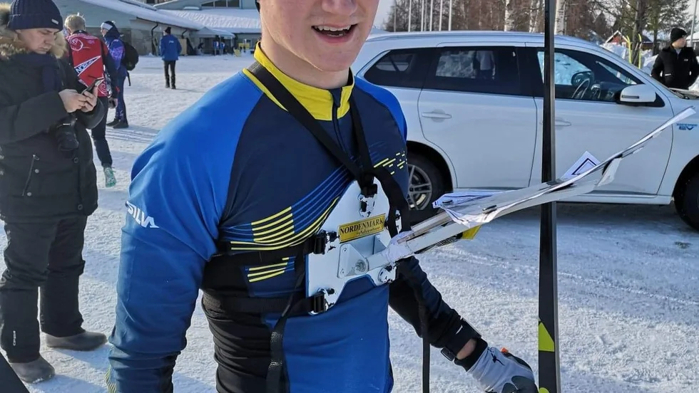 Jakob Lindehag deltog i JVM i skidorientering.