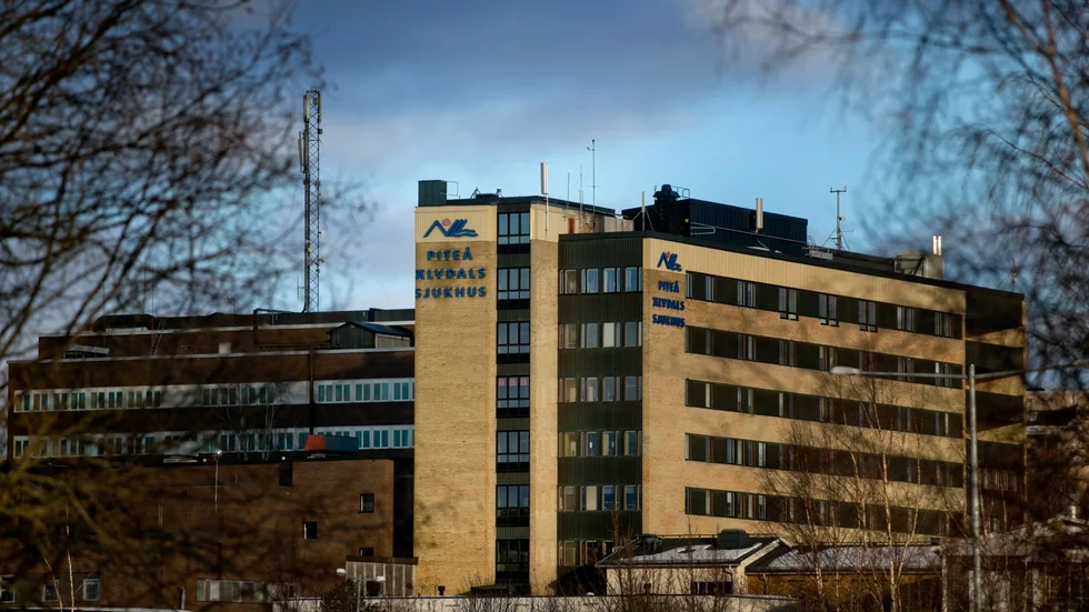 Tio patienter med covid-19 vårdas på intensivvårdsavdelningen vid Piteå sjukhus. (Arkivbild)