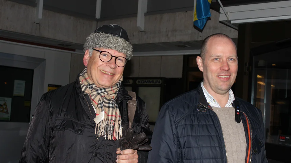 Ulf Alestam och Jonas Nilsson från Eon ser positivt på fortsättningen för projektet.