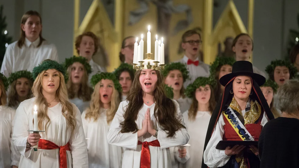 2020 års luciafirande blev inställt - men firandet 2019 är värt att uppleva igen. Se fjolårets kröning nedan!