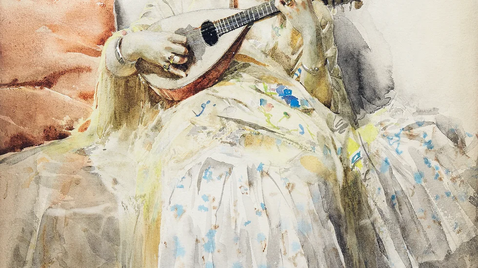 "Mandolinspelerskan" av Anders Zorn klubbades för 2,6 miljoner kronor.