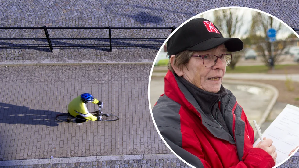 Eija Lauronen och andra från M Sveriges lokalavdelning har räknat cyklister i Katrineholm och konstaterar att hjälmanvändningen ökar. 