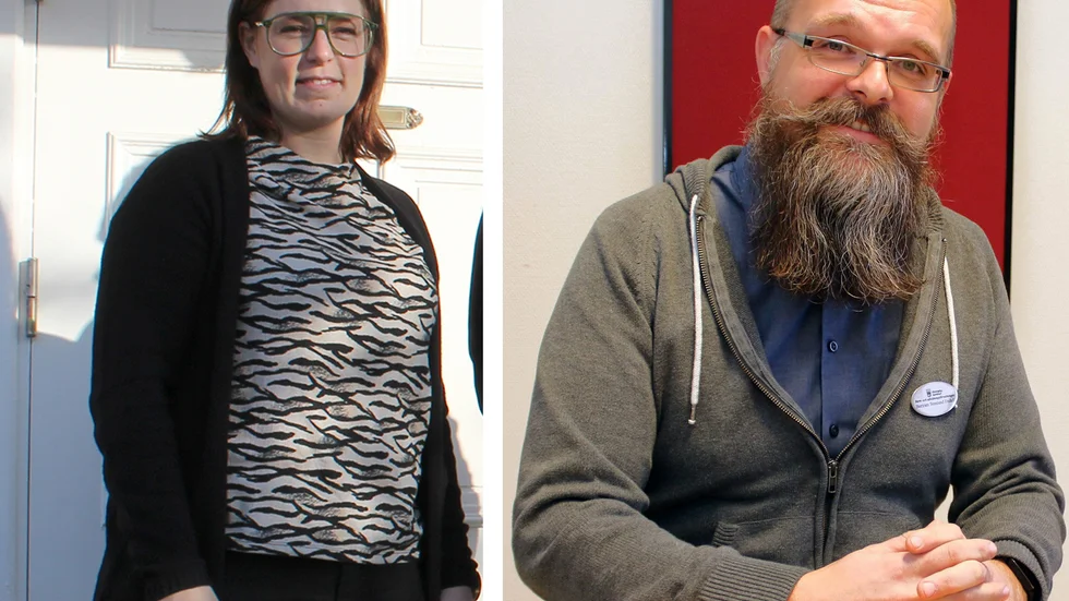 Bilden är ett montage. Josephine Svensson, rektor för årskurs 7-9 på Astrid Lindgrens skola. Bertram Stenlund Fridell, kvalitetssamordnare på barn- och utbildningsförvaltningen. 