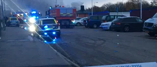 Ny brand i garagelänga i Gränby