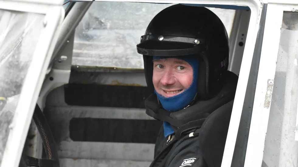 Roger Frosthed, Vimmerby MS, körde Saab för ovanlighetens skull. 