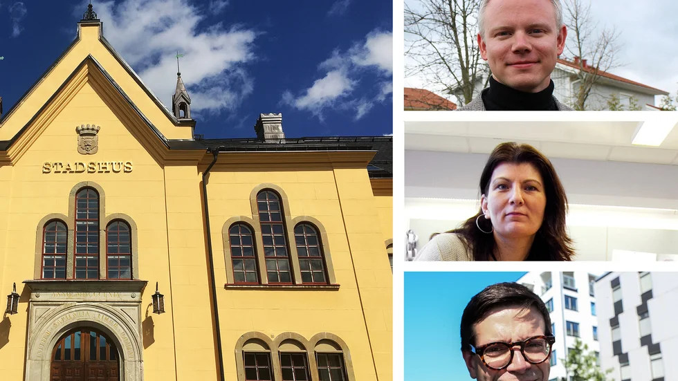 Erik Östman (M), Sandra Wahlström, ordförande i Lärarförbundet i Linköping och Elias Aguirre (S) om Lärarförbundets rankning över landets bästa skolkommuner där Linköping hamnade på 83:e plats. 