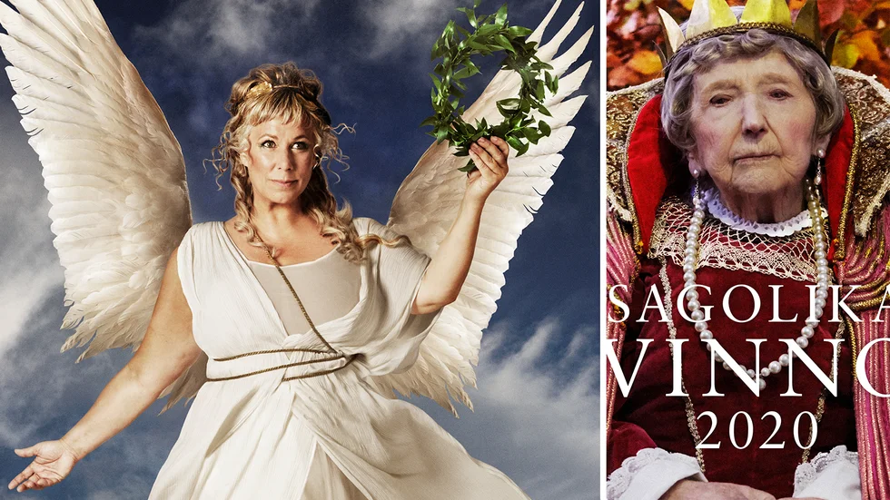 Stina Wollter och Dagny Carlsson är båda med i välgörenhetskalendern "Sagolika kvinnor".