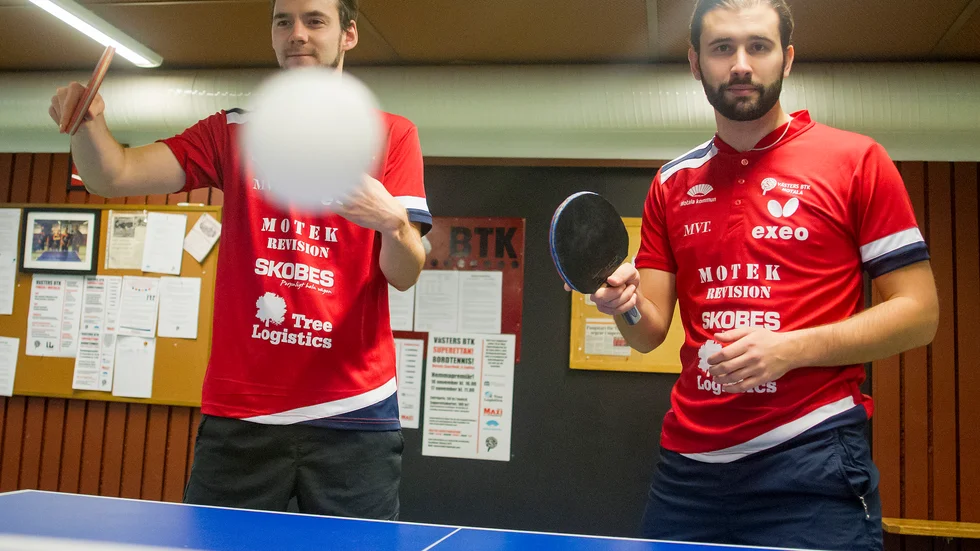 Emil Andersson och Mathias Johansson ser fram emot Västers BTK:s hemmapremiär i superetttan. 
